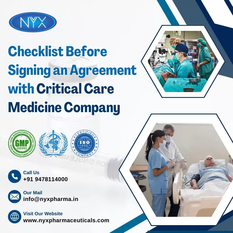 Checklist Before Signing an Agreement with Critical Care Medicine Company