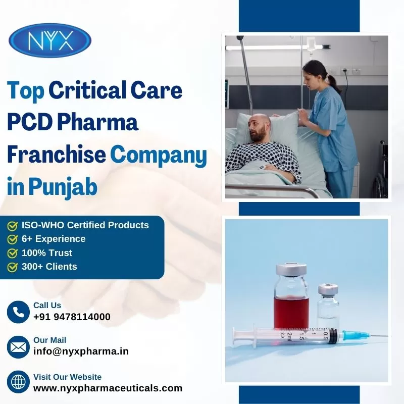 Top Critical Care PCD Pharma Franchise Company in Punjab