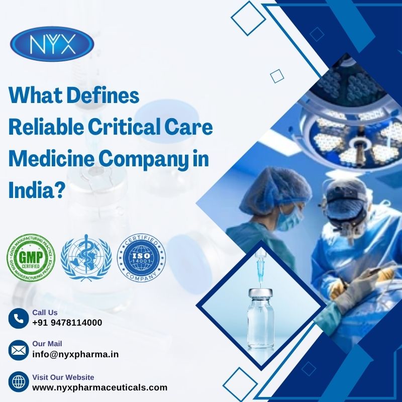 Critical Care Medicine Company in India